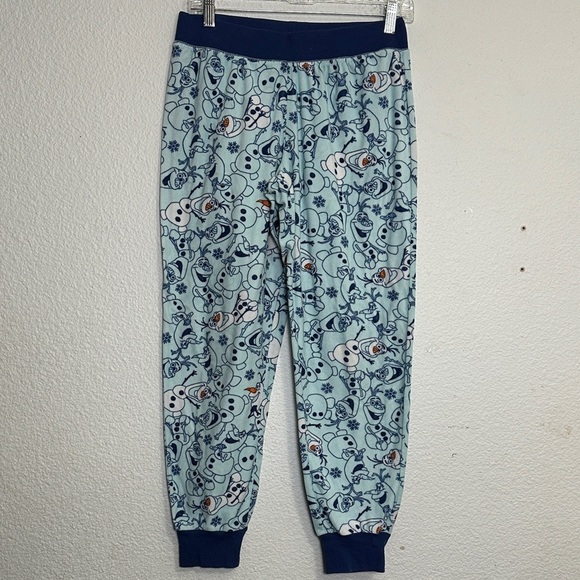 Disney Frozen Olaf Let It Go Fleece Pajama Set Womens Size Medium - Picture 2 of 10